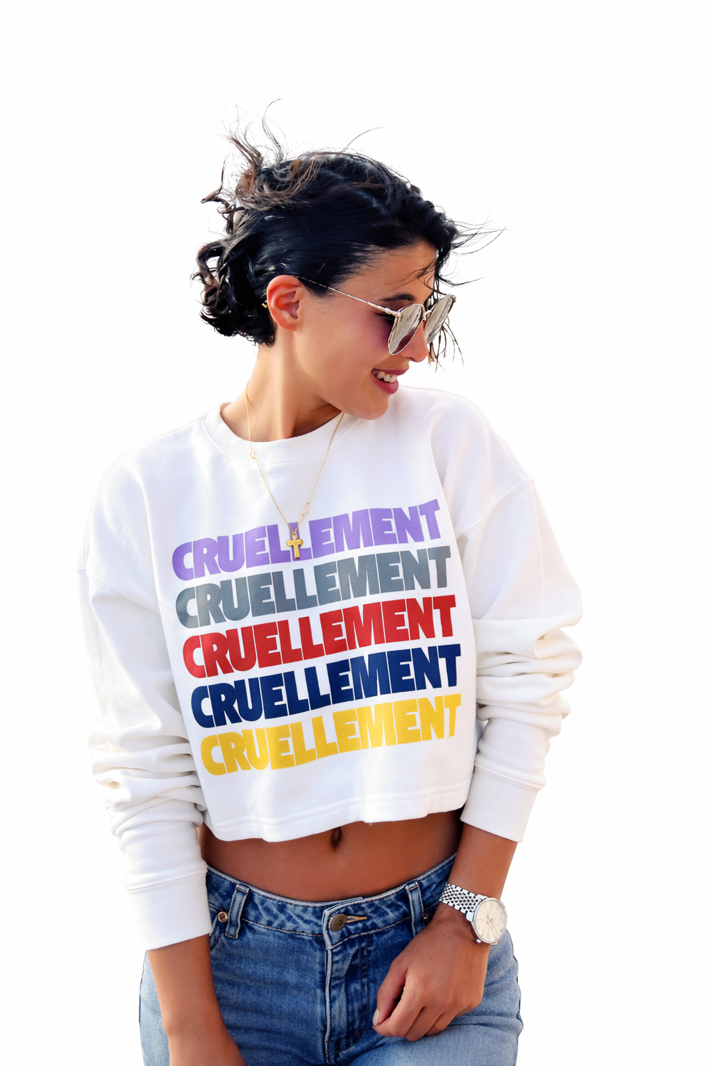 [PRÉCOMMANDE] Pull crop-top Cruellement