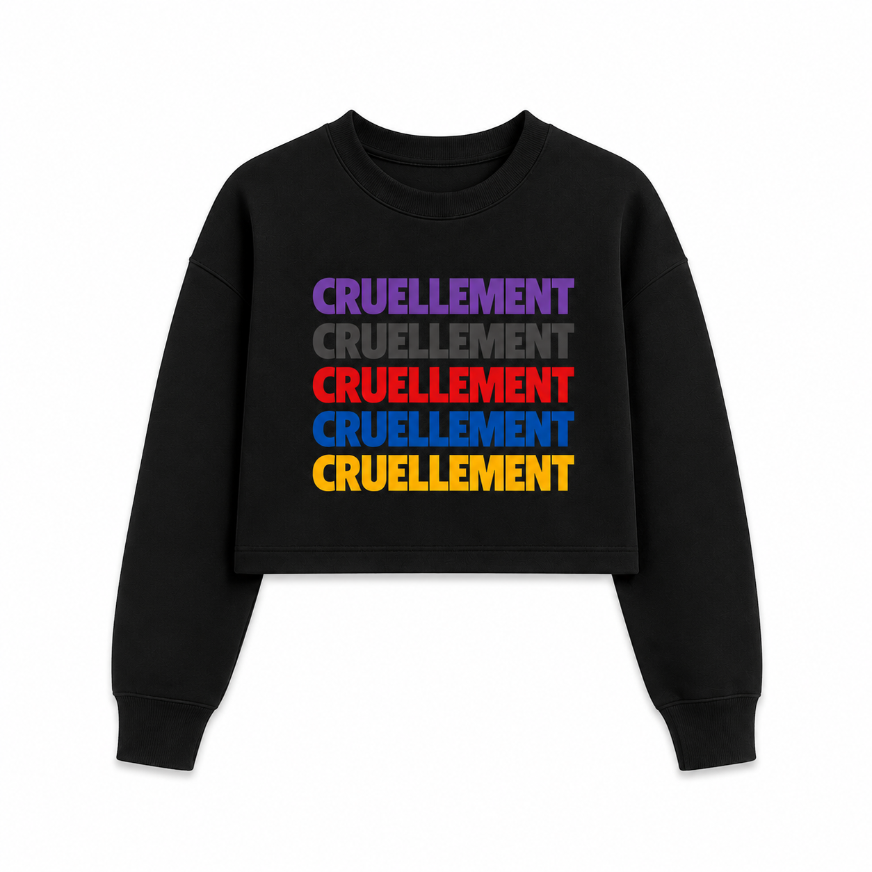 [PRÉCOMMANDE] Pull crop-top Cruellement
