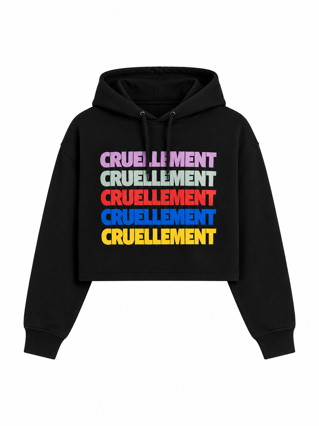 [PRÉCOMMANDE] Pull à capuche crop-top cruellement
