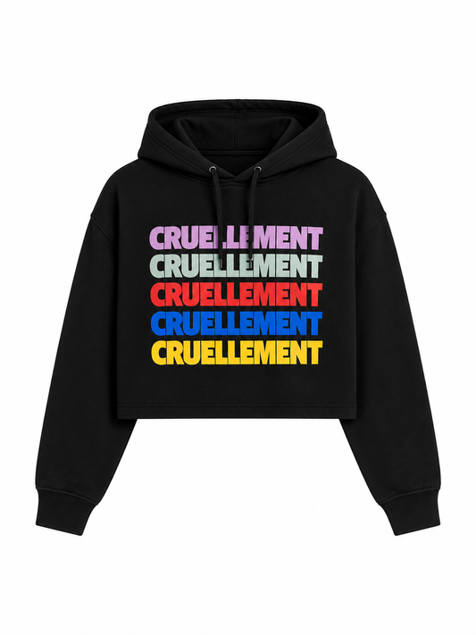 [PRÉCOMMANDE] Pull à capuche crop-top cruellement