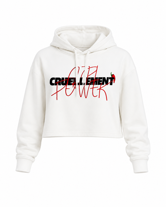[PRÉCOMMANDE] Pull à capuche crop-top édition Girl Power