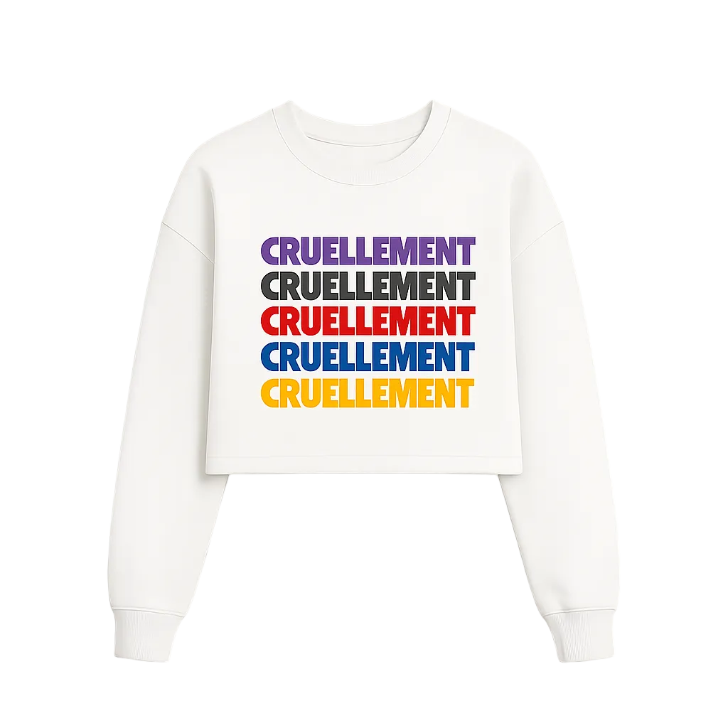 [PRÉCOMMANDE] Pull crop-top Cruellement